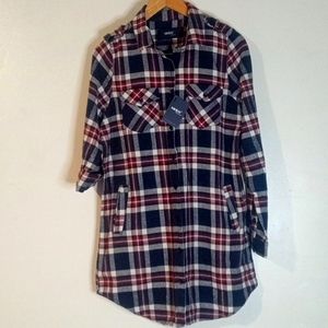 Inso collection plaid shirt with pocket.  (BMW)